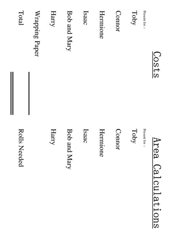 Functional Mathematics: Christmaths Presents