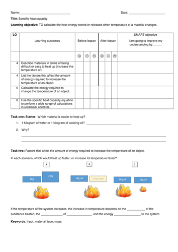 P2.4 Specific heat capacity