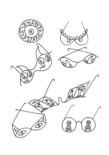 Halloween coloring pages.