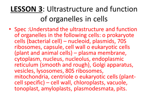 New BTEC Level 3 Applied science Unit 1 B1 Cell structure & function Cell Ultractructure_Prokaryotic