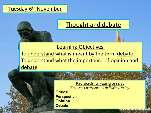 Thinking outside the box debating and thinking about how we think