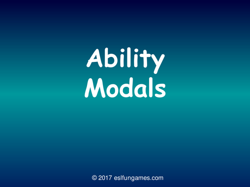 Ability Modals PowerPoint Slideshow