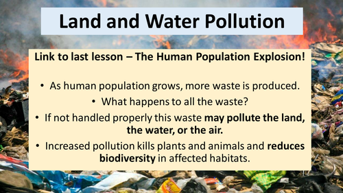 AQA GCSE Biology B7 Ecology - Land and Water Pollution