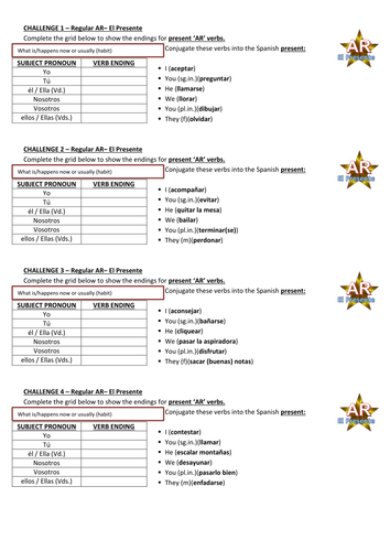 Verb Master Spanish Booklet