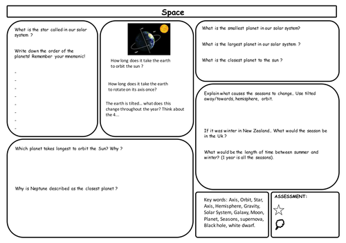 A3 Space revision sheets for KS3 (New GCSE) | Teaching Resources