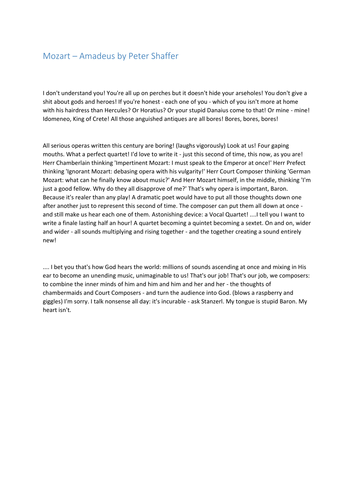 Collection of Monologues