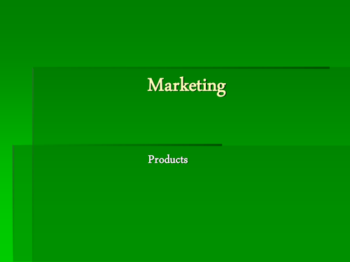 GCSE Business Marketing Product Life Cycle Whole Lesson Resource Bundle