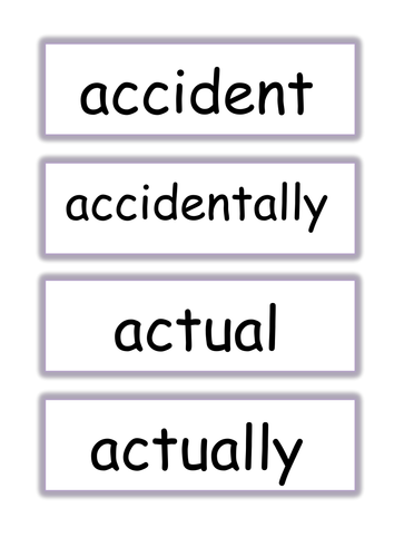 Year 3 And 4 Common Exception Word Flashcards Teaching Resources