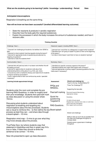 Aerobic respiration - AQA GCSE