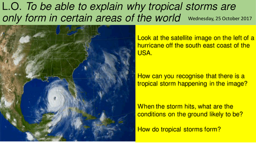 AQA (New Spec) Tropical storms