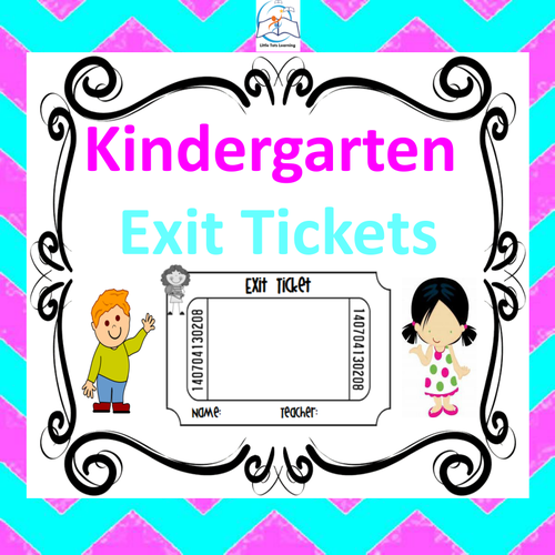Kindergarten ELA and Math Exit Tickets - Common Core Aligned
