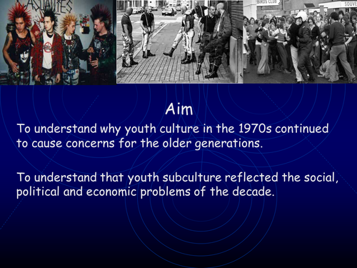 AQA A level modern Britain, Youth culture and environmentalism in the 1970s