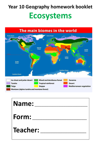 AQA (New spec)Ecosystems