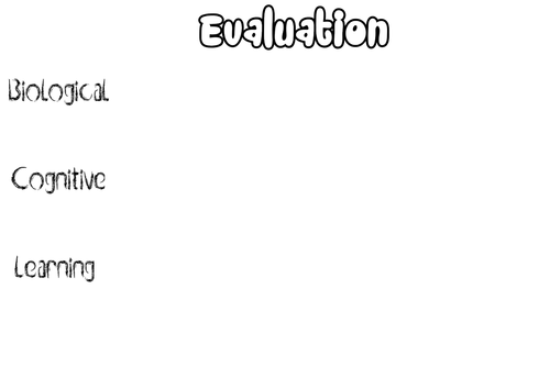 Evaluation of Approaches