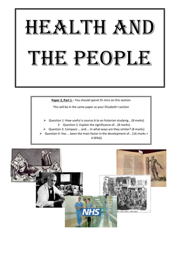 AQA 8145 Medicine - Health and the People Revision Guide