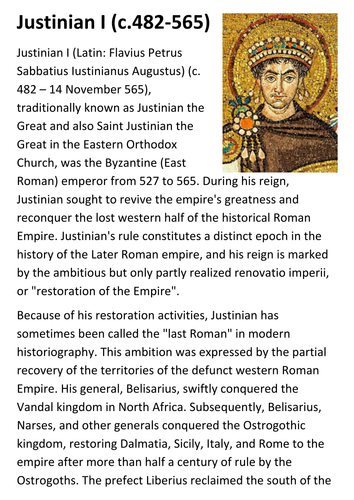 Justinian I Handout