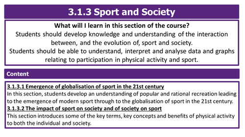 AQA A Level PE 2016 / 2017 - Sport and society - Pre & Post Industrial Britain