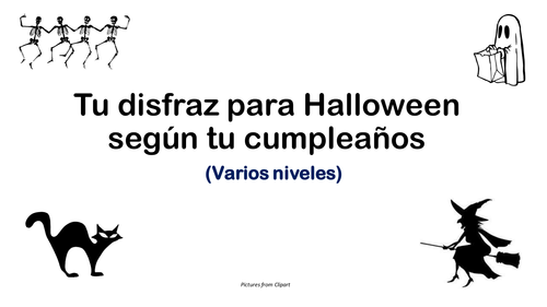 Tu disfraz de Halloween según tu cumpleaños. Your Halloween costume according to your birthday