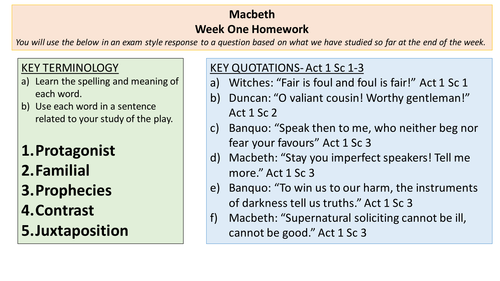 Macbeth homework tasks 06 image