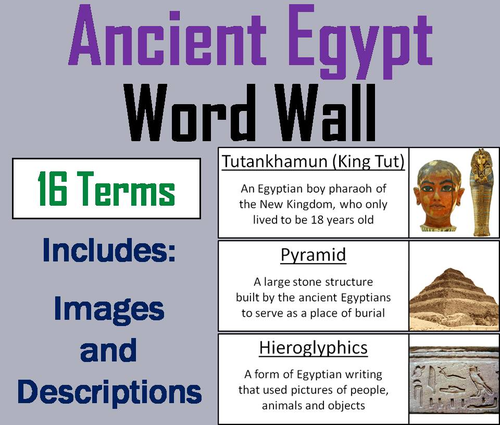 Ancient Egypt Word Wall Cards