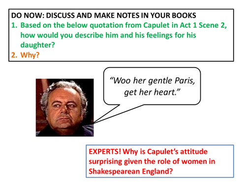 Close Analysis of Capulet Act 3 Scene 5