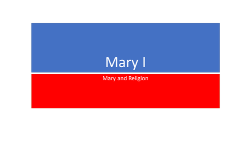 Mary I Religion