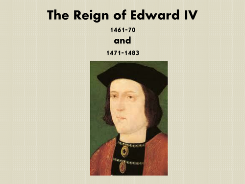 Edward IV - Consolidation of his Crown