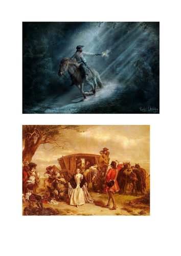 The Highwayman Images to support learning