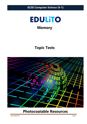 Memory Test  GCSE Computer Science  Teaching Resources