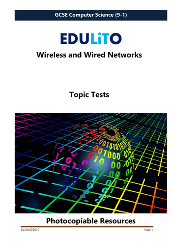 Wired and Wireless Networks Test - GCSE Computer Science