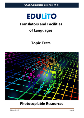 Translators and Facilities of Languages Test - GCSE Computer Science