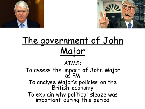 AQA A level modern Britain, John Major's government