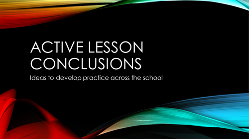 Active Lesson Conclusions