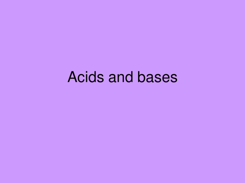 acid and base A Level powerpoint