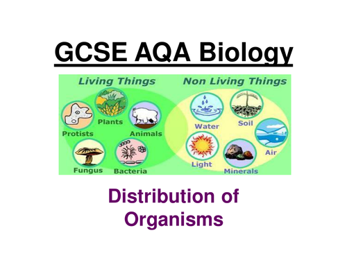 GCSE AQA Biology Distribution of organisms ppt
