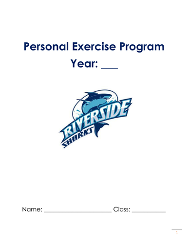 Personal Exercise Program - Health & Fitness