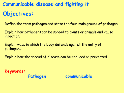 AQA Biology New GCSE (Paper 1 Topic 3- exams 2018) – Infection and response (4.3) TRILOGY ONLY