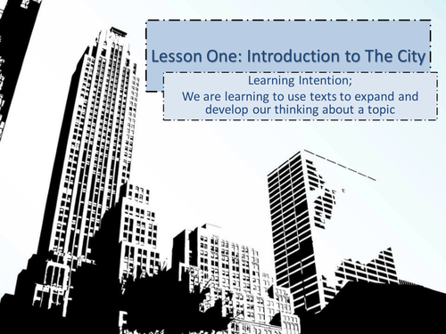 Themed Unit of Work - The City