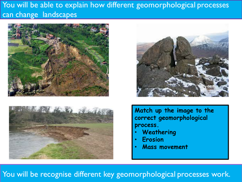 Erosion, Weathering and Mass movement