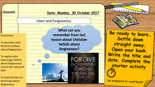 AQA Religious Studies GCSE 9-1: Islamic Attitudes to forgiveness