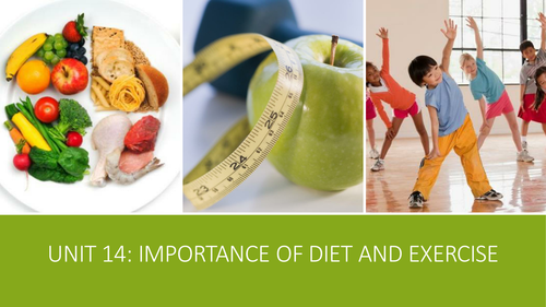 Level 1 Diet and exercise powerpoint with activities - childcare