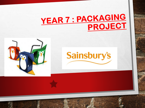 Year 7 Design Packaging Project