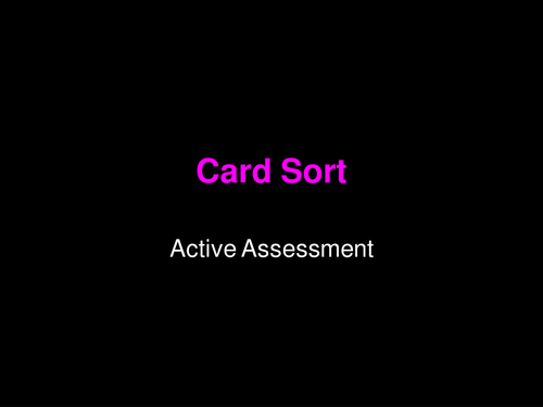 Card Sort template