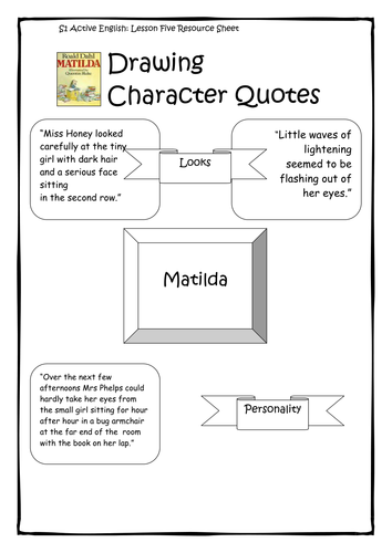 Matilda - Roald Dahl Worksheets