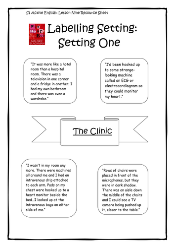 Pig Heart Boy - Malorie Blackman Worksheet