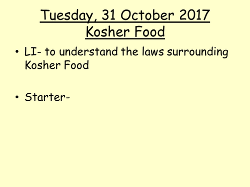 Kosher food