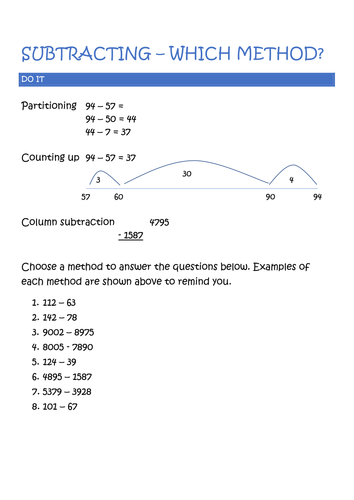 Subtracting - which method to use?