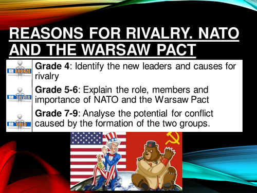 NATO and the Warsaw Pact. Superpower rivalry in the Cold War. GCSE