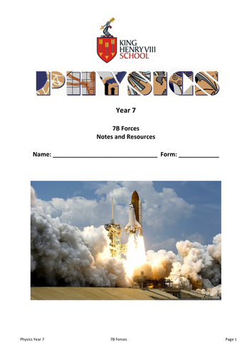 KS3 Physics: Forces Student's Notes and Resources