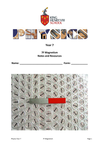 KS3 Physics: Magnetism Student's Notes and Resources